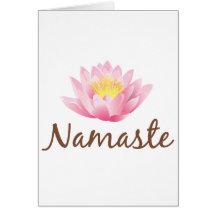 Yoga de fleur de Namaste Lotus Carte