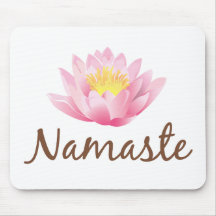 Yoga de fleur de Namaste Lotus Tapis De Souris