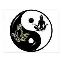 YOGA YIN YANG CARTES POSTALES