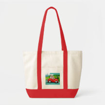 Yorkies dans le sac fourre-tout convertible rouge