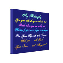 You Will Be Happy  Stretched Canvas Gallery Wrap Canvas
