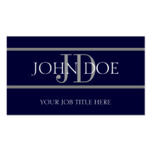 YourJobTitle barre la marine Carte De Visite
