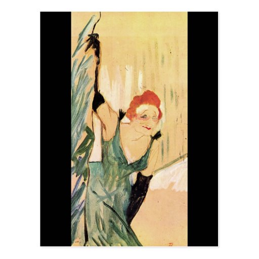 Yvette Guilbert, Henri De Toulouse-Lautrec Carte Postale