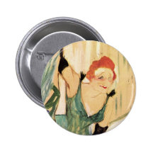 Yvette Guilbert, Henri De Toulouse-Lautrec Pin's