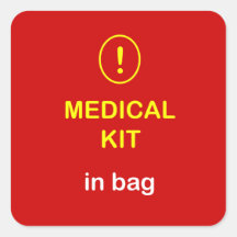 z1 - Trousse médicale dans le sac Autocollants