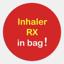 z4 - INHALATEUR dans le sac Autocollant