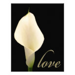Zantedeschia blanc simple invitations personnalisées