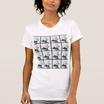 Zantedeschias blancs vintages romantiques t-shirts