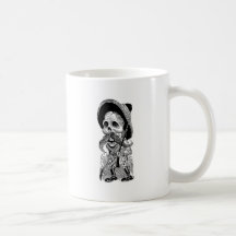 Zapatista Calavera. c. 1900's tôt. Le Mexique Mugs