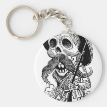 Zapatista Calavera. c. 1900's tôt. Le Mexique Porte-clef