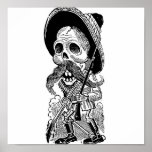Zapatista Calavera. c. 1900's tôt. Le Mexique Posters