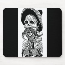 Zapatista Calavera. c. 1900's tôt. Le Mexique Tapis De Souris