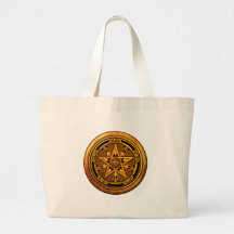 Zazzle - Pentagramme-noback masculin d'or Sacs De Toile