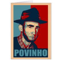Zé Povinho - couleurs des USA Carte De Vœux