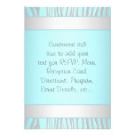 Zèbre bleu turquoise RSVP polyvalent Cartons D'invitation Personnalisés