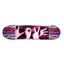 Zèbre d'amour plateau de skate