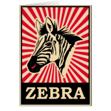 Zèbre d'art de bruit carte