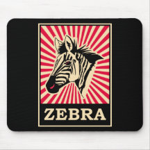 Zèbre d'art de bruit tapis de souris