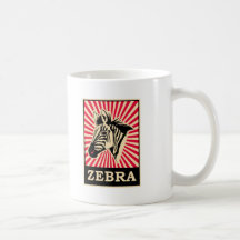 Zèbre d'art de bruit tasse à café