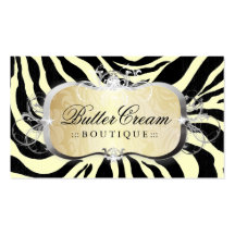 zèbre du plateau | de 311-Lavish Buttercream Modèles De Cartes De Visite