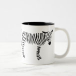 Zèbre noir et blanc tasse à café