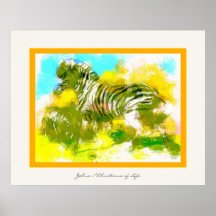 Zèbre Posters