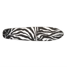 Zèbre pur plateaux de skateboards customisés