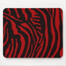 zèbre rouge tapis de souris
