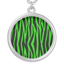 Zèbre vert bijouterie fantaisie