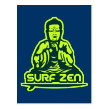 Zen de surf carte postale