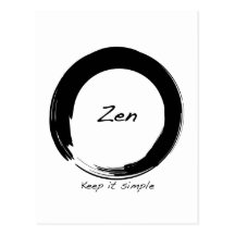 Zen : Maintenez-le simple Carte Postale