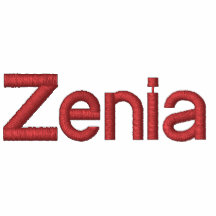 Zenia a brodé la veste
