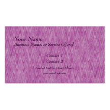 Zigzag de framboise - motif abstrait rose modèle de carte de visite