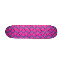 Zigzag de papier rose et bleu plateaux de skate