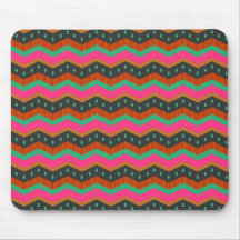 Zigzag tropical tapis de souris