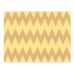 Zigzags bronzages et brun clair cartes postales