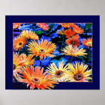 Zinnias de Zazzified Affiche