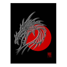 Zodiaque chinois - cadeau de dragon cartes postales