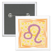 ZODIAQUE DE LION BADGE AVEC ÉPINGLE