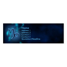 Zodiaque mystique - Capricorne Cartes De Visite Personnelles