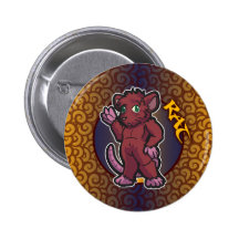 Zodiaque oriental - bouton de rat badges avec agrafe