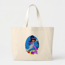 Zola la sirène pourpre avec le sac fourre-tout à d
