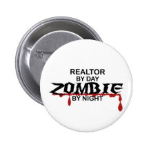 Zombi d'agent immobilier pin's avec agrafe