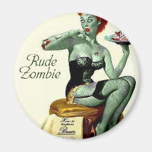 Zombi grossier "la première morsure " aimant pour réfrigérateur