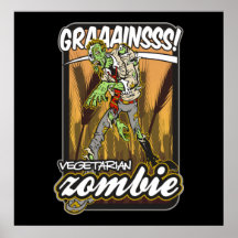 Zombi végétarien affiches