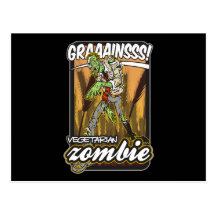 Zombi végétarien cartes postales