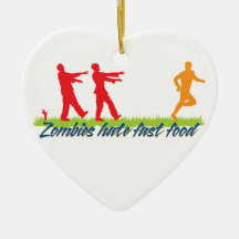 Zombies Hate Fast Food Ornament