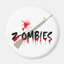Zombis, Haloween heureux Aimant Pour Réfrigérateur
