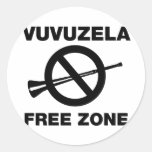 Zone franche de Vuvuzela Adhésifs Ronds