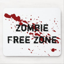 Zone franche de zombi tapis de souris
